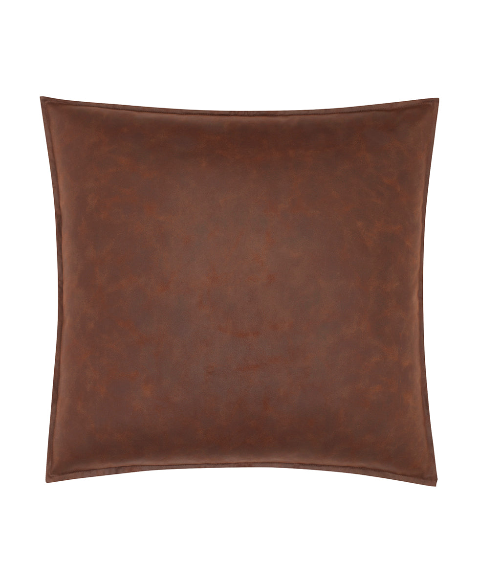 Euro Sham - Faux Leather Collection - camel - by Patricia Nash - View 4 of 6