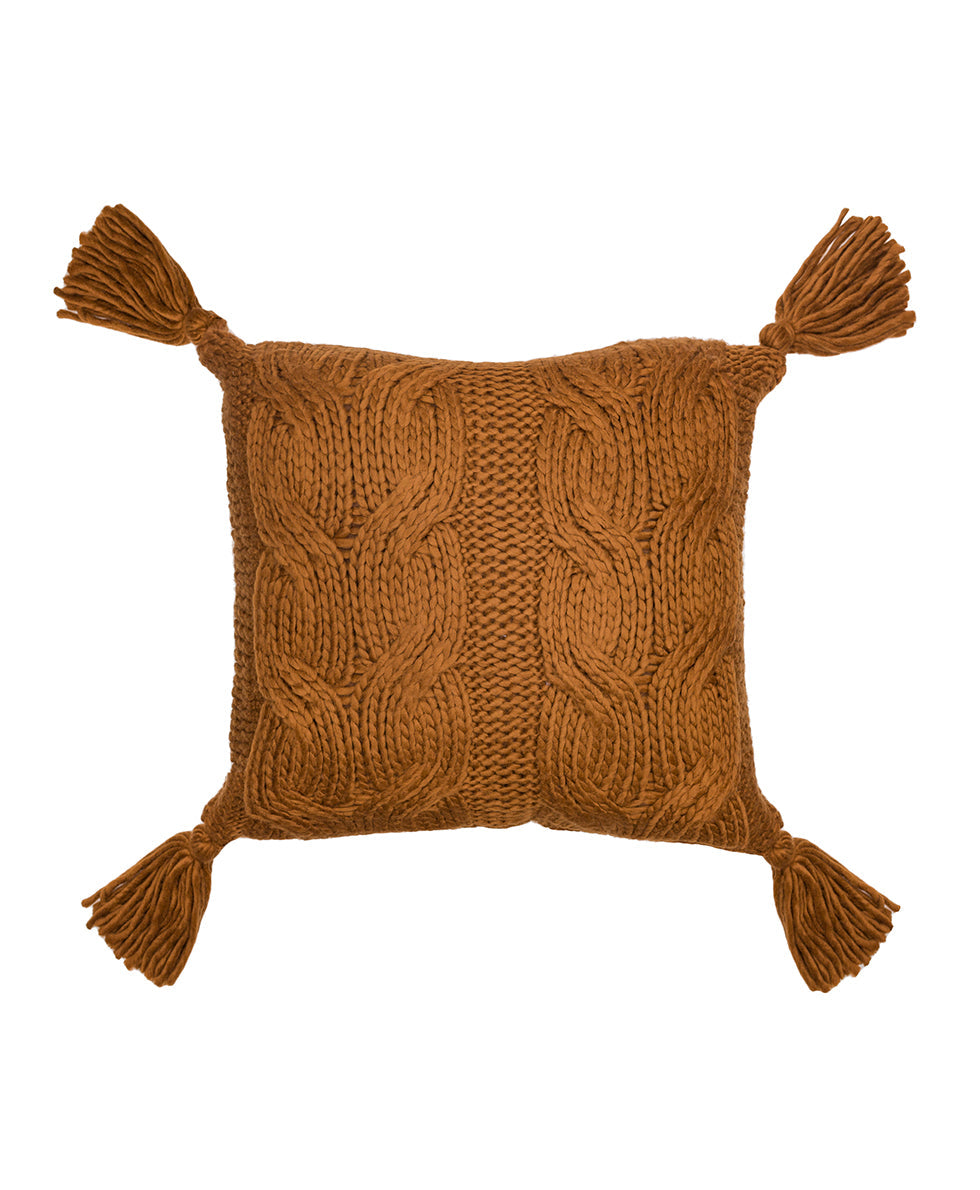 Tasseled Decorative Pillow - Signature Knit Collection - red - by Patricia Nash - View 3 of 9