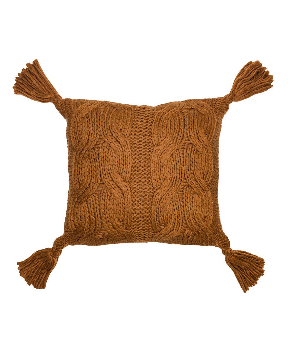 Tasseled Decorative Pillow - Signature Knit Collection - red - by Patricia Nash - View 4 of 9