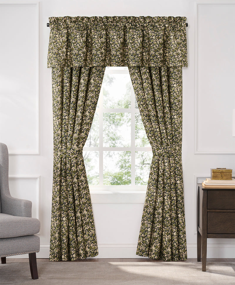 Tailored Valance - Olive Groves