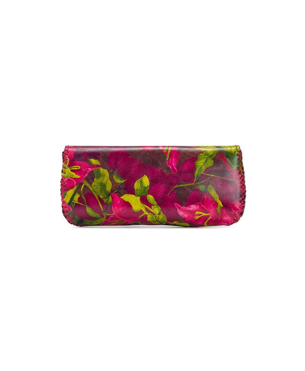 Female - Ardenza Glasses Case - Bougainvilleas Along The Coast - bougainvilleas along the coast - by Patricia Nash - View 2 of 3