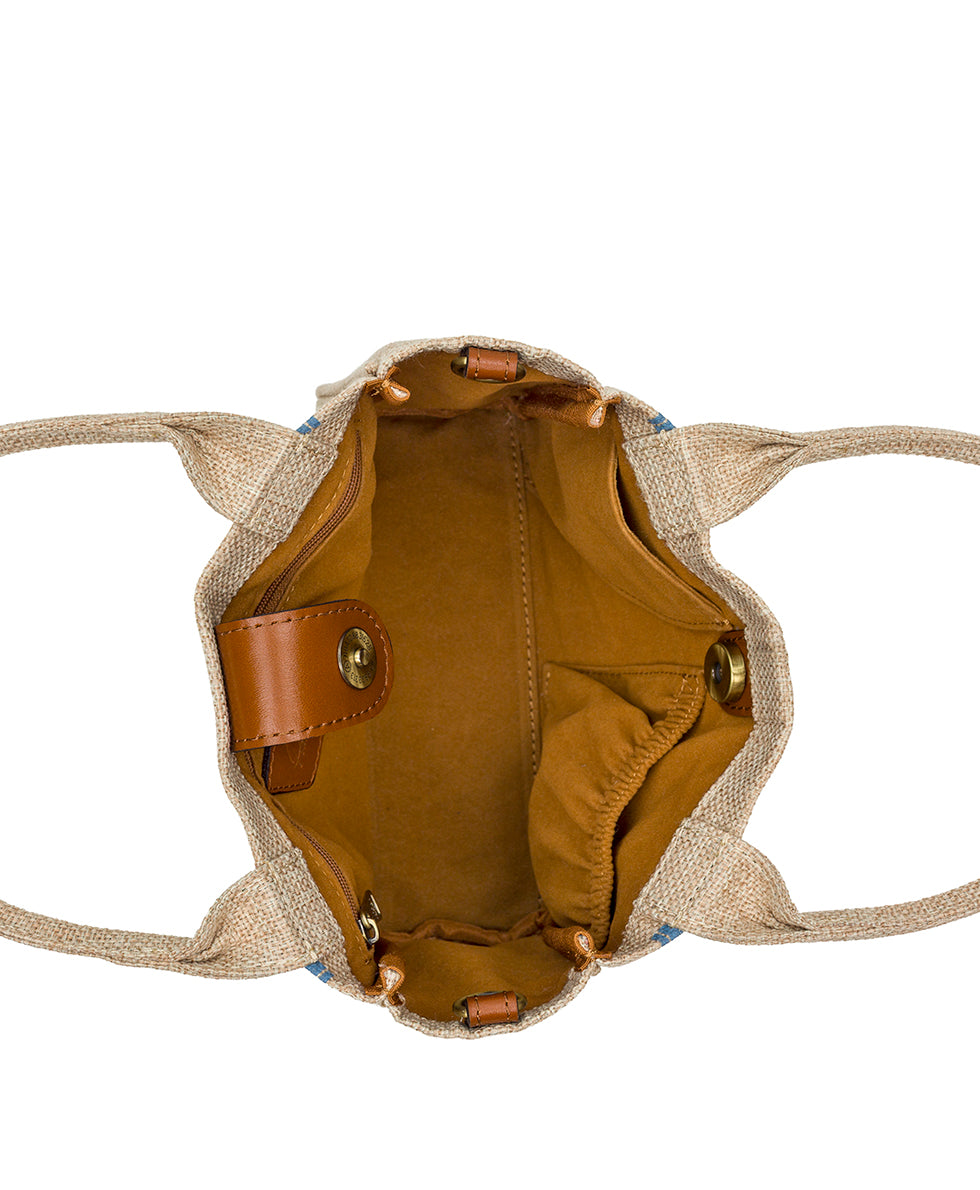 Female - Mini Parisian Market Tote Crossbody - Specialty Woven - natural - by Patricia Nash - View 7 of 12