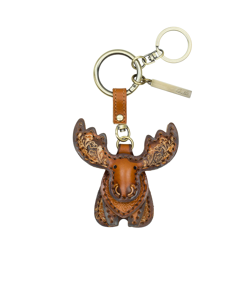 Female - Nordic Noble Moose Bag Charm | Tan - tan - by Patricia Nash - View 1 of 3