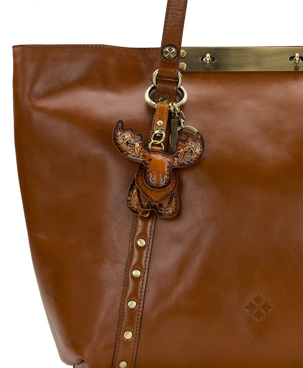 Female - Nordic Noble Moose Bag Charm | Tan - tan - by Patricia Nash - View 3 of 3
