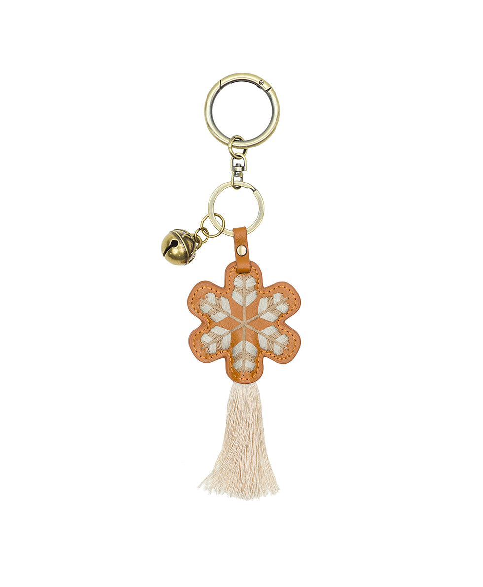 Female - Nordic Snowflake Bag Charm | Bag Charm | Light Tan - light tan - by Patricia Nash - View 1 of 3