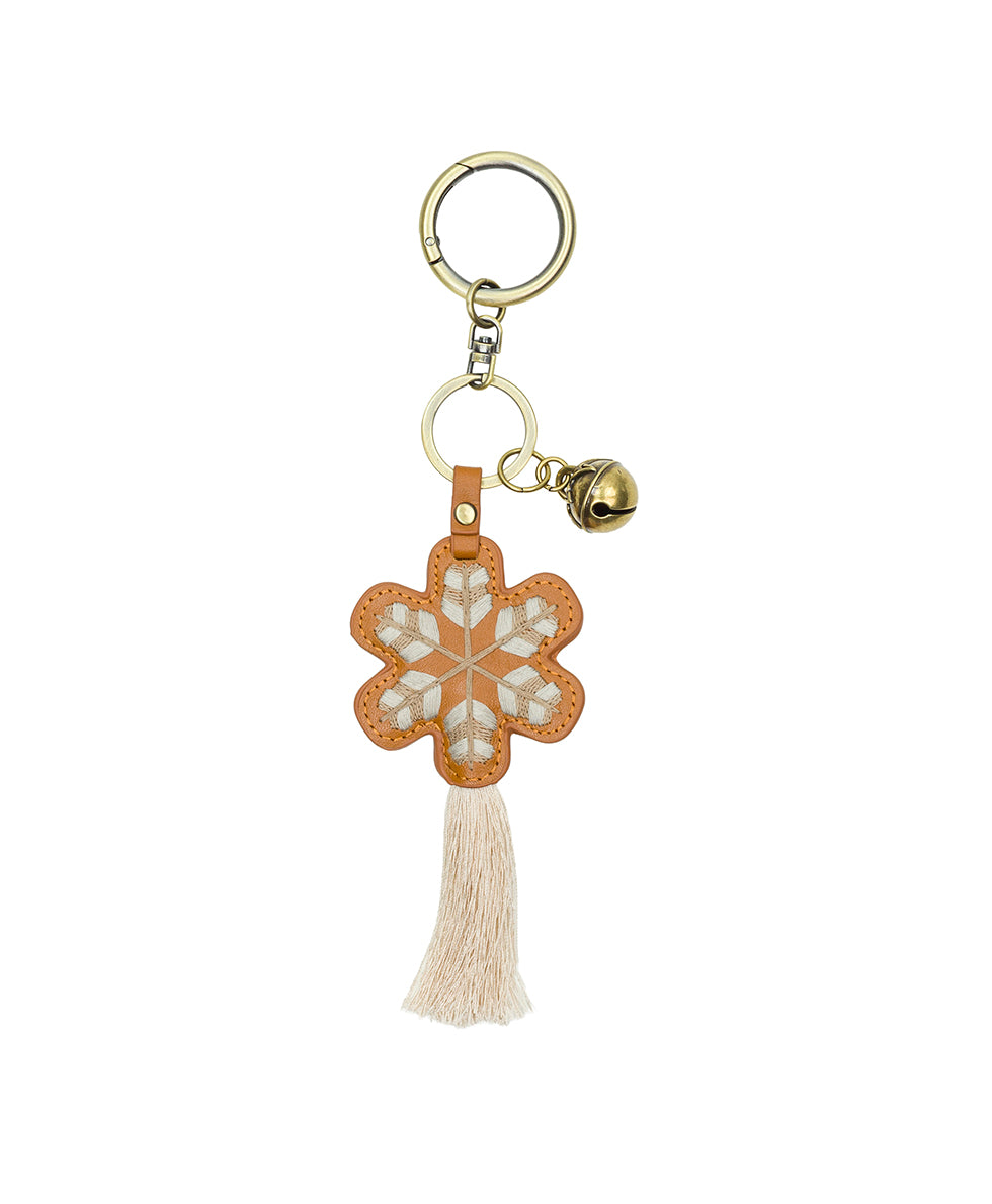 Female - Nordic Snowflake Bag Charm | Bag Charm | Light Tan - light tan - by Patricia Nash - View 2 of 3