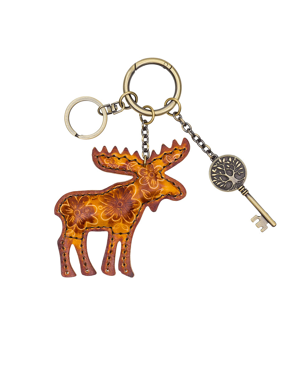 Female - Flora Fjord Moose Bag Charm | Bag Charm | Tan - tan - by Patricia Nash - View 2 of 3