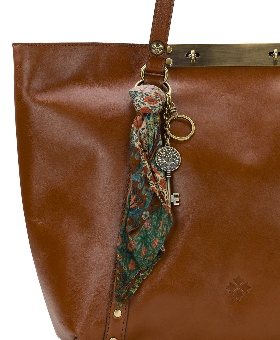 Female - Mini Scarf with Key Hang Off | Nordic Patchwork | Nordic Patchwork - nordic patchwork - by Patricia Nash - View 3 of 3
