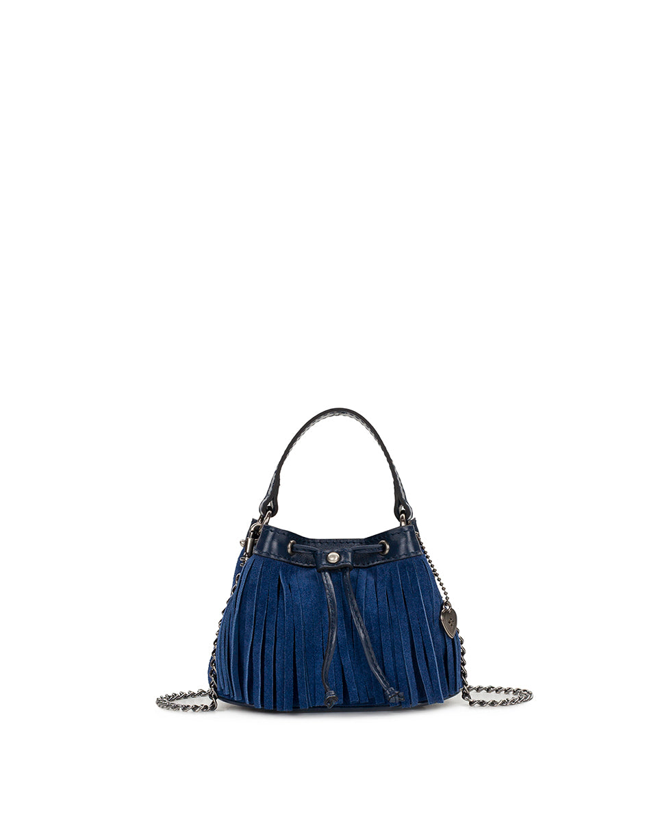 Female - Mini Elisa Chain Crossbody - Suede - chocolate - by Patricia Nash - View 5 of 15