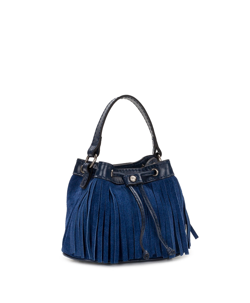 Female - Mini Elisa Chain Crossbody - Suede - chocolate - by Patricia Nash - View 7 of 15