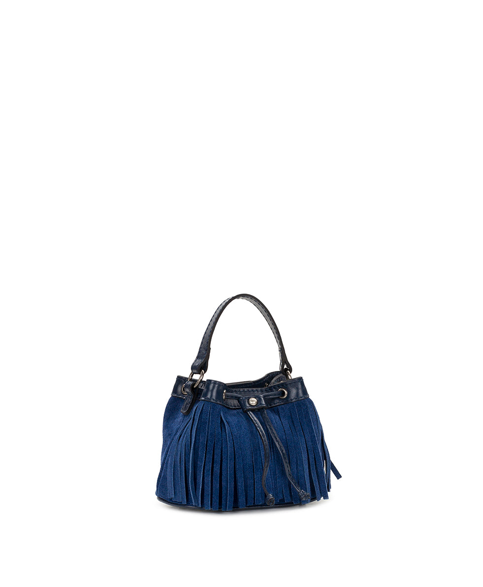 Female - Mini Elisa Chain Crossbody - Suede - chocolate - by Patricia Nash - View 7 of 15