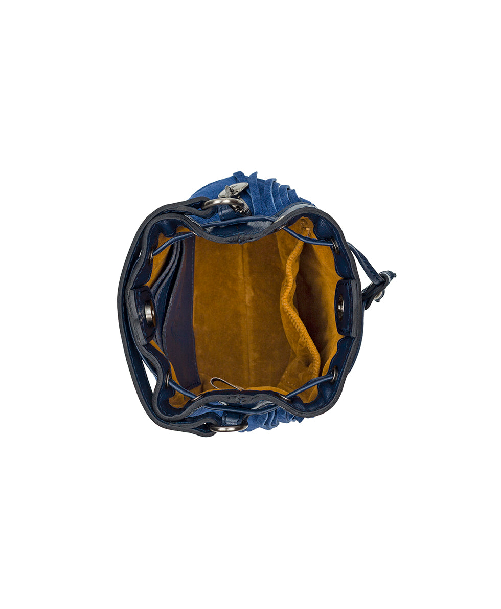 Female - Mini Elisa Chain Crossbody - Suede - chocolate - by Patricia Nash - View 8 of 15