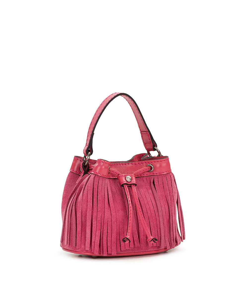 Female - Mini Elisa Chain Crossbody - Suede - chocolate - by Patricia Nash - View 11 of 15