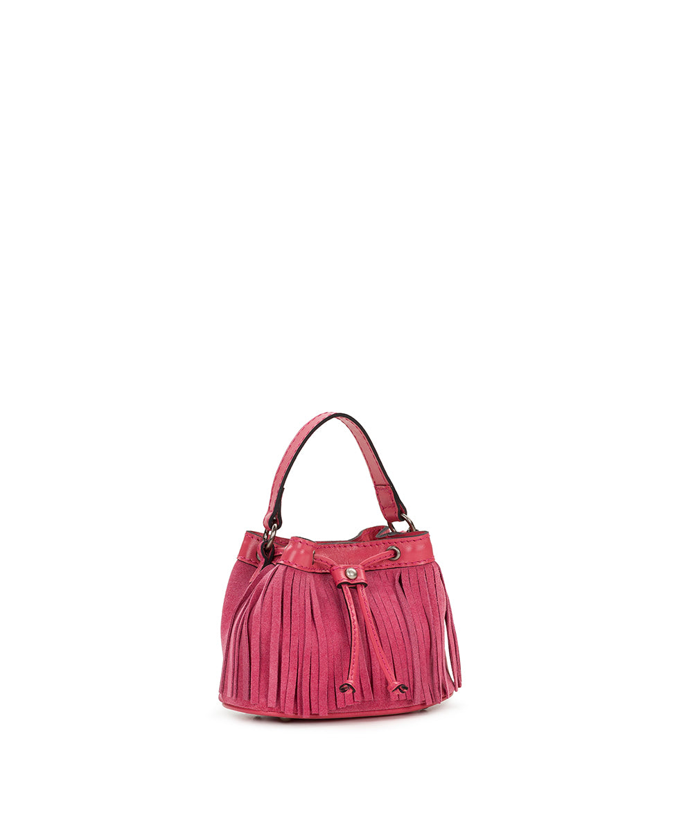 Female - Mini Elisa Chain Crossbody - Suede - chocolate - by Patricia Nash - View 11 of 15