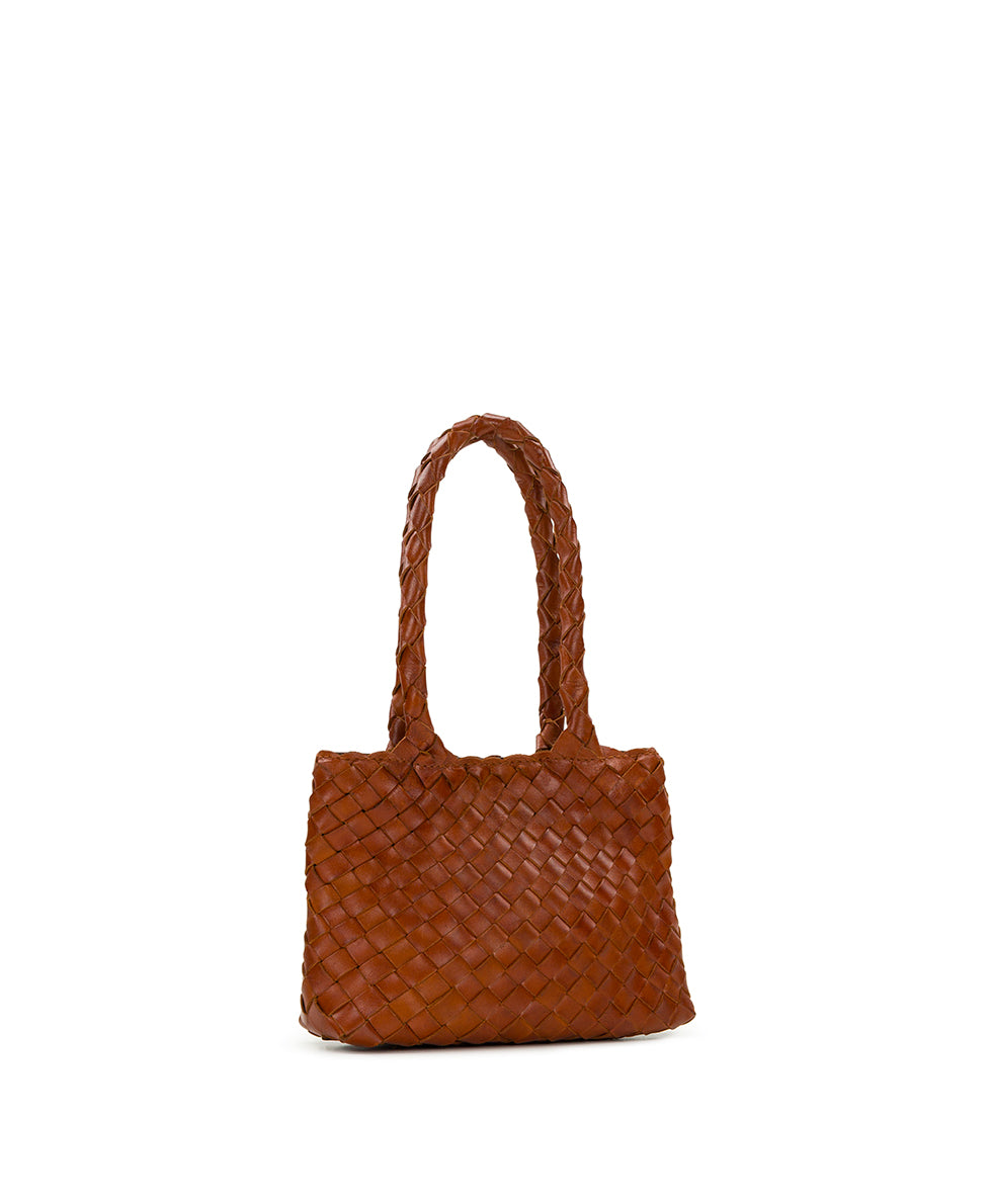 Female - Mini Cheri | Hand Stained Woven | Cognac - cognac - by Patricia Nash - View 3 of 4