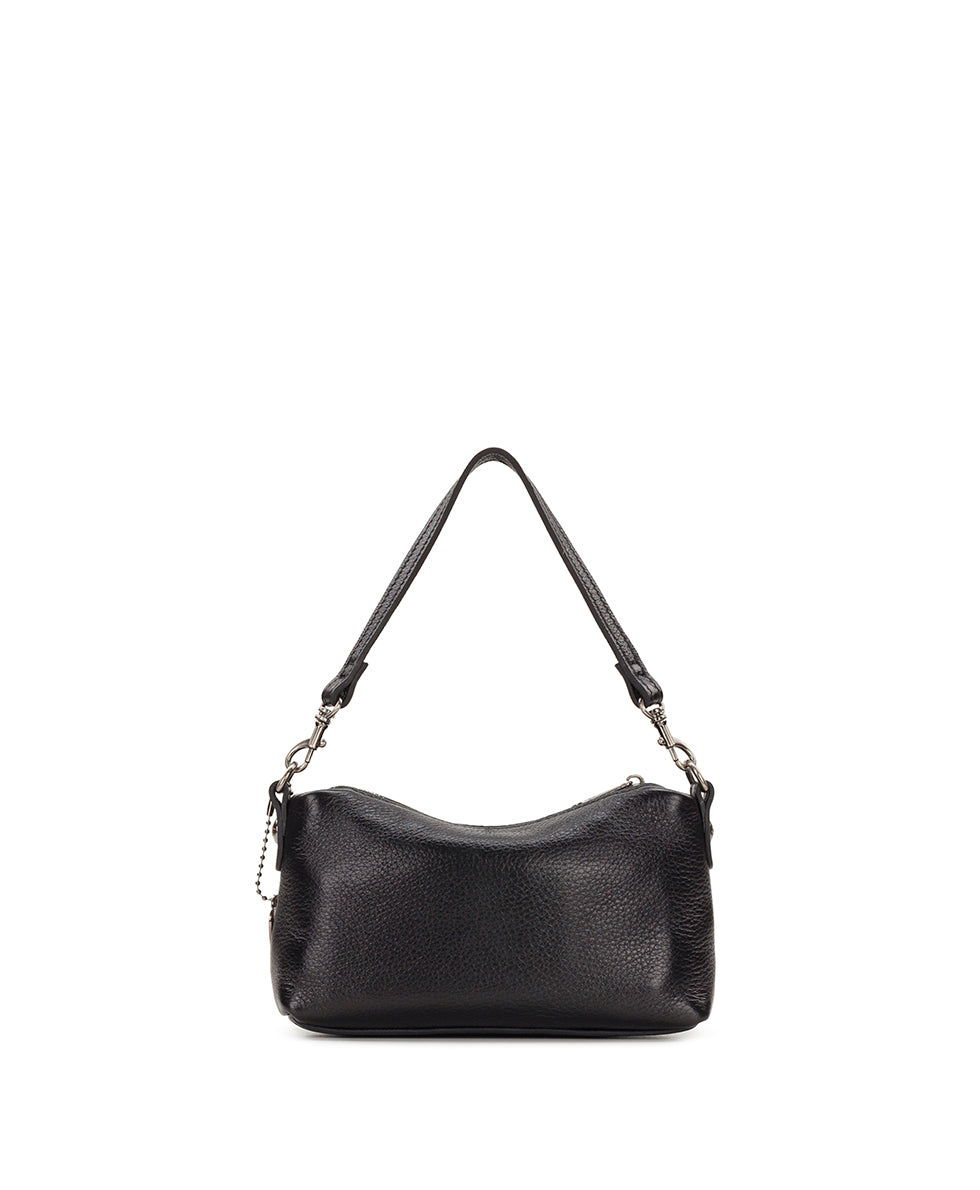 Female - Mini Kolena Chain Crossbody | Rugged Natural Grain | Black - black - by Patricia Nash - View 2 of 4