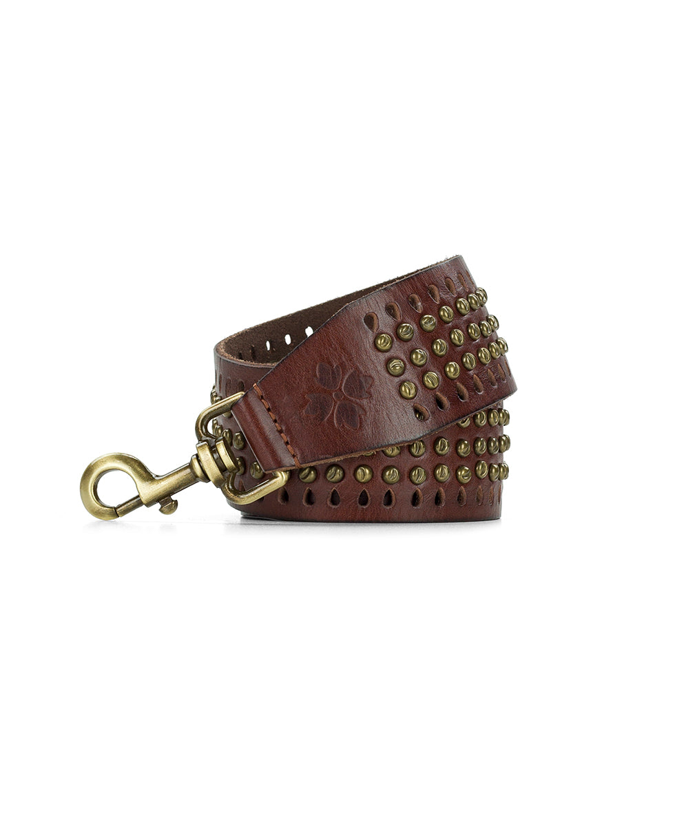 Female - Studded Strap | Vintage Distressed | Cognac - cognac - by Patricia Nash - View 2 of 4