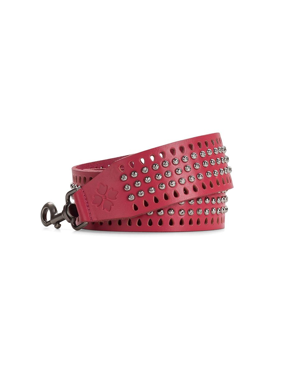 Female - Studded Strap | Vintage Distressed | Petal Pink - petal pink - by Patricia Nash - View 2 of 4