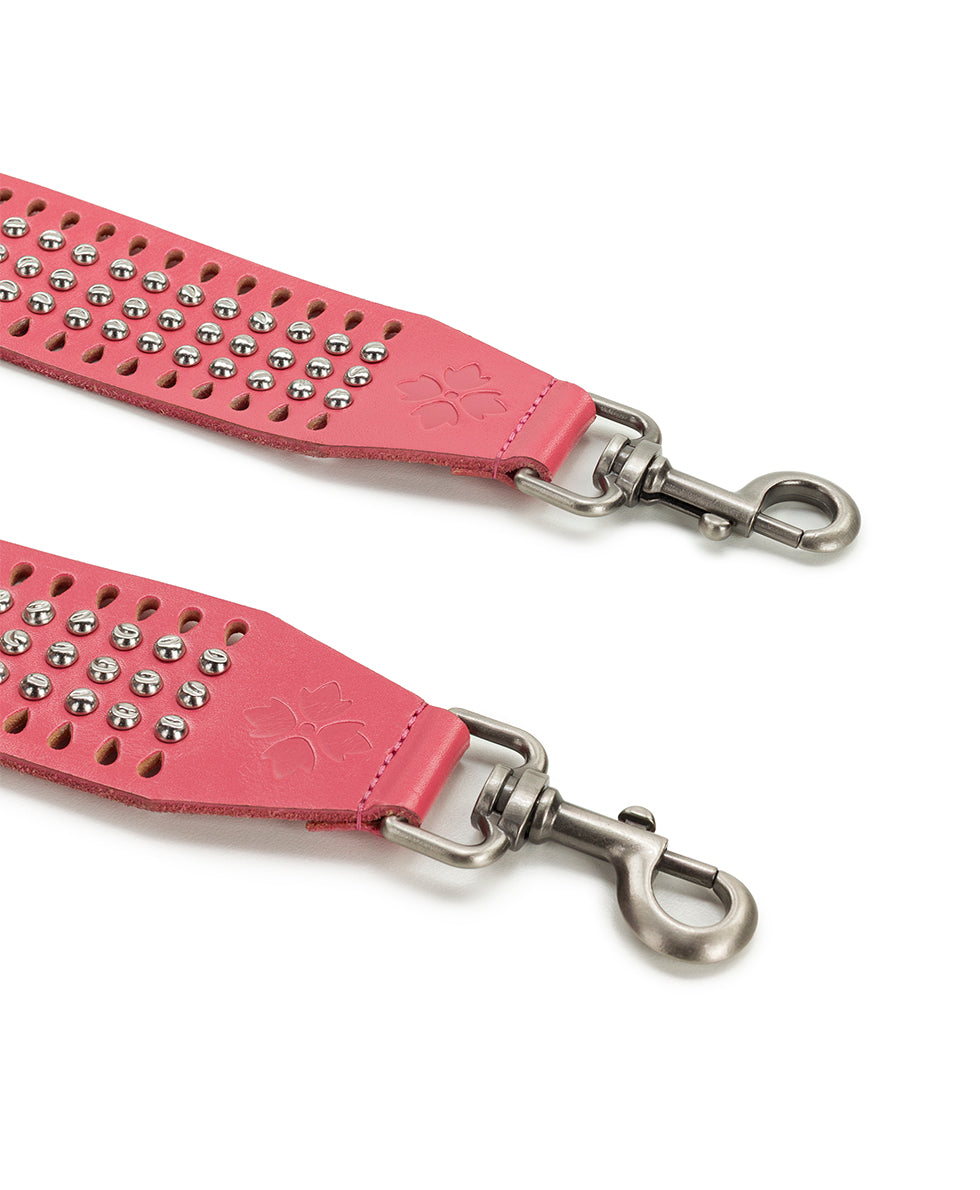 Female - Studded Strap | Vintage Distressed | Petal Pink - petal pink - by Patricia Nash - View 3 of 4