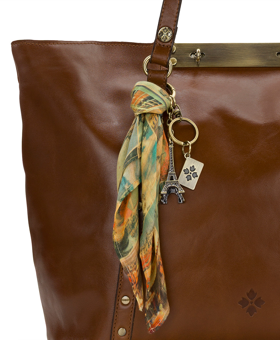 Female - Mini Scarf Bag Charm - Postcards From Paris - postcards from paris - by Patricia Nash - View 3 of 3