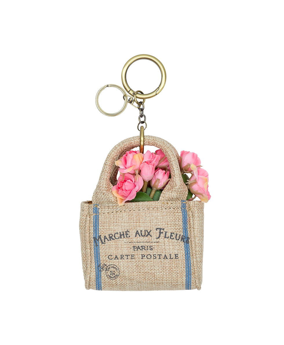 Female - Parisian Market Tote Bag Charm - Specialty Woven - natural - by Patricia Nash - View 1 of 4