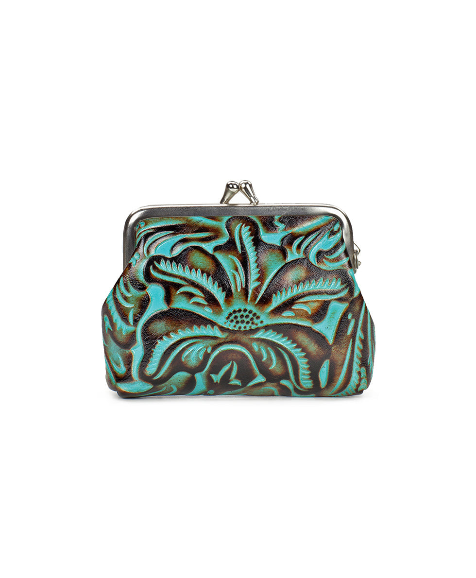 Borse Coin Purse - Tooled Turquoise - turquoise - by Patricia Nash - View 2 of 2