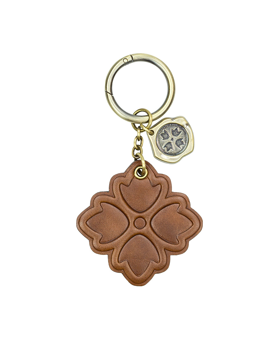 Female - Floret Key Chain - Cognac - cognac - by Patricia Nash - View 1 of 2