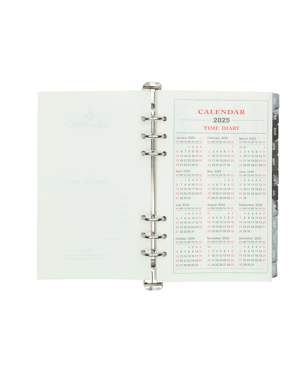 Chieti 13 Month Agenda Refill - January 2025 through January 2026 - white - by Patricia Nash - View 2 of 6