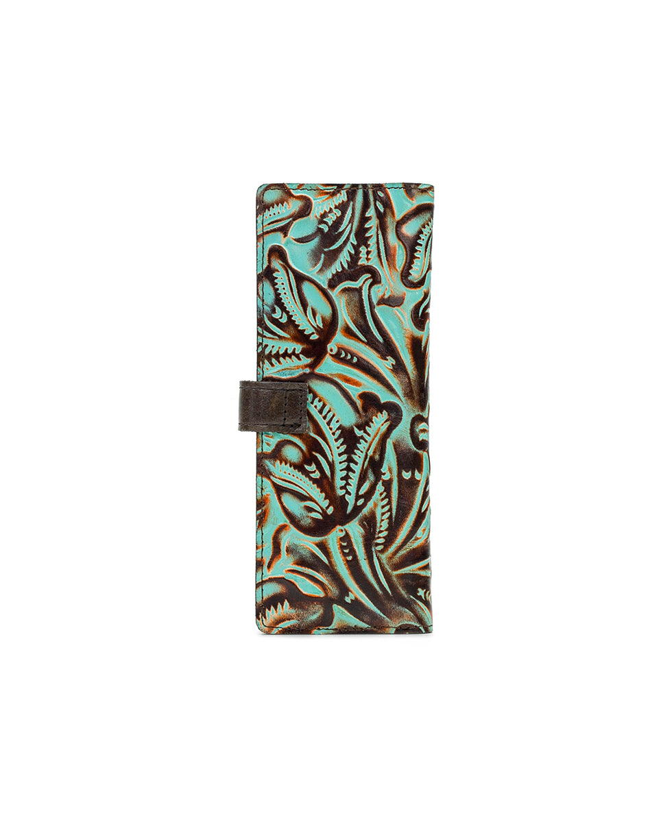 Marotta Card Holder - Tooled Turquoise