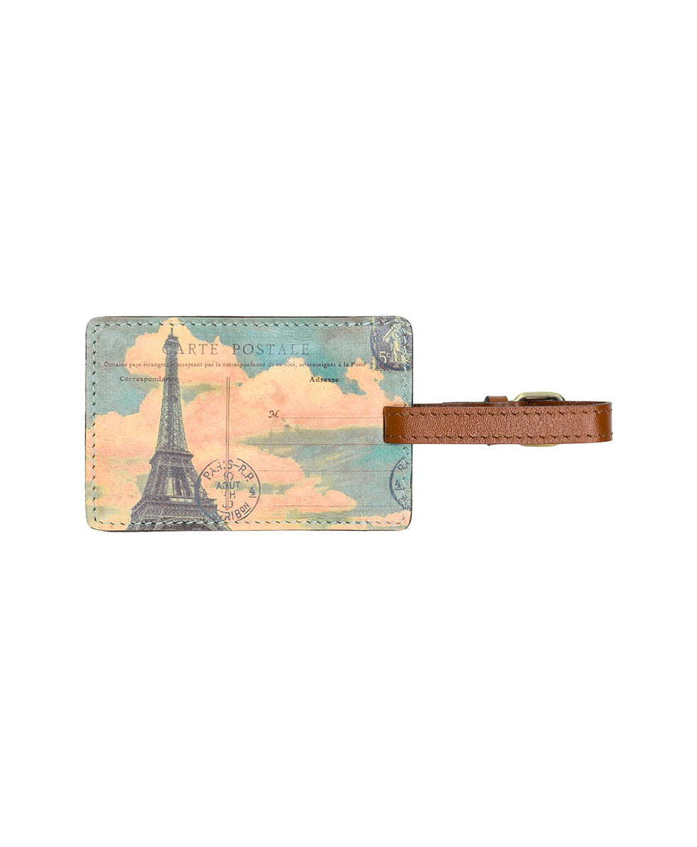 Female - Bagagli Luggage Tag - Paris Postcard - paris postcard - by Patricia Nash - View 2 of 2