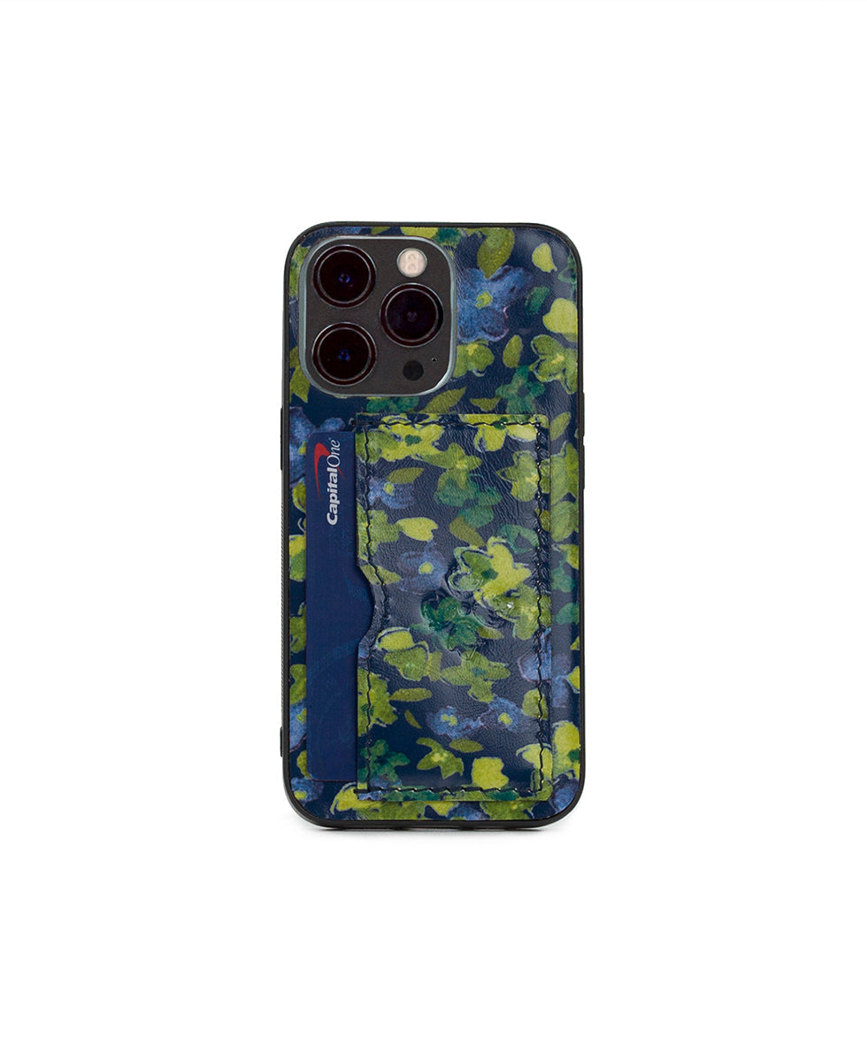 Vedetta iPhone 13 Pro Case - Denim Blues - denim blues - by Patricia Nash - View 3 of 3