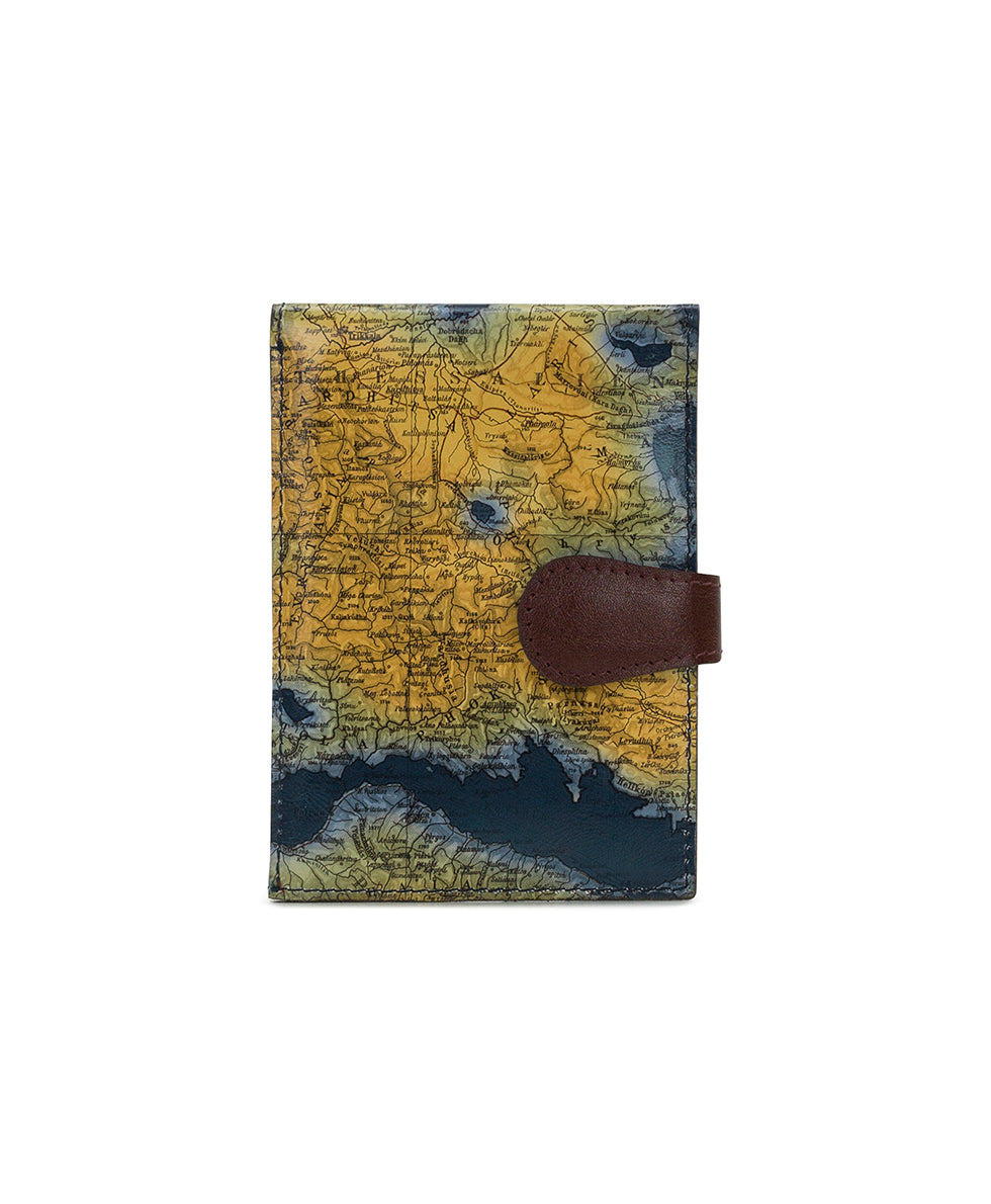 Female - Passport Case - Greek Map - greek map - by Patricia Nash - View 1 of 3