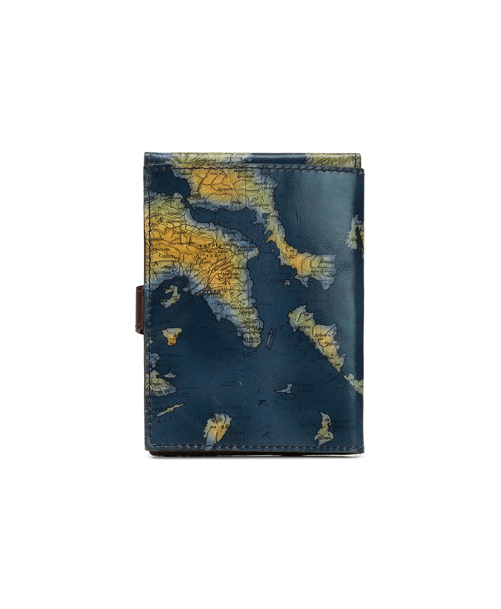 Female - Passport Case - Greek Map - greek map - by Patricia Nash - View 2 of 3