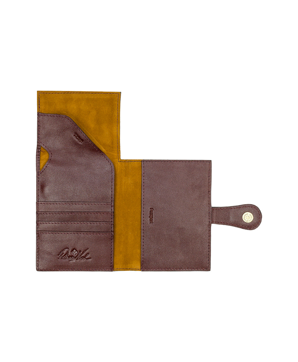 Female - Passport Case - Greek Map - greek map - by Patricia Nash - View 3 of 3