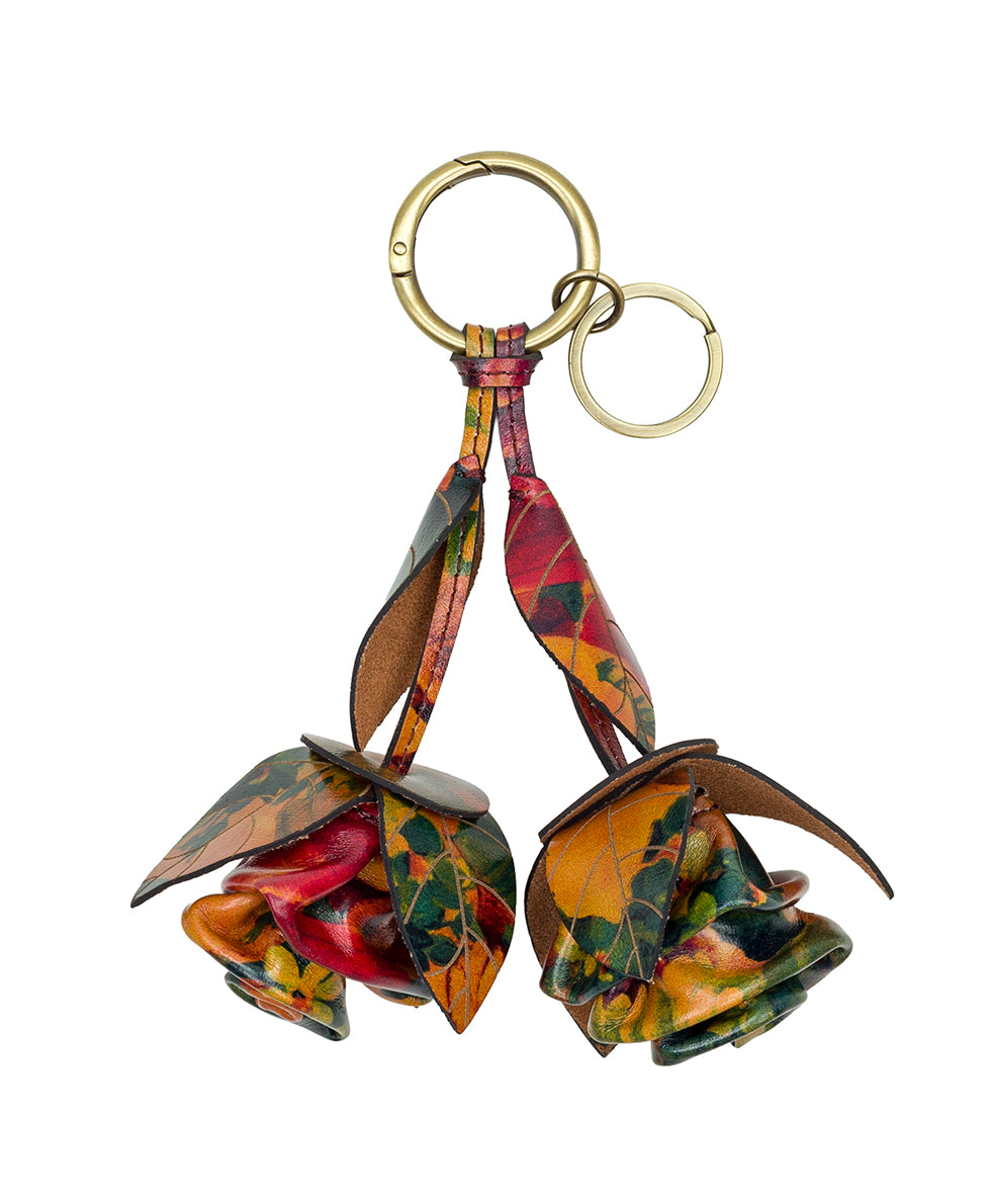 Female - Laced Rose Bag Charm - Multi Print Small - multi print small - by Patricia Nash - View 1 of 3
