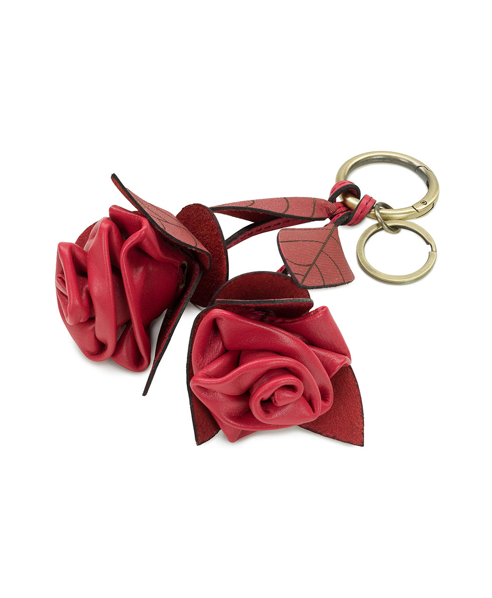 Laced Rose Bag Charm - Laser Lace Burnished - antique gold - by Patricia Nash - View 12 of 18