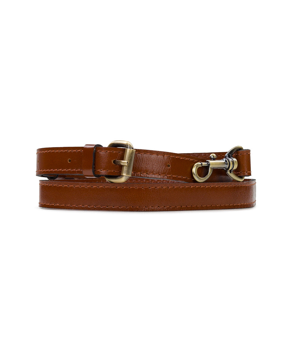 Crossbody Strap - Heritage Leather - black - by Patricia Nash - View 5 of 5