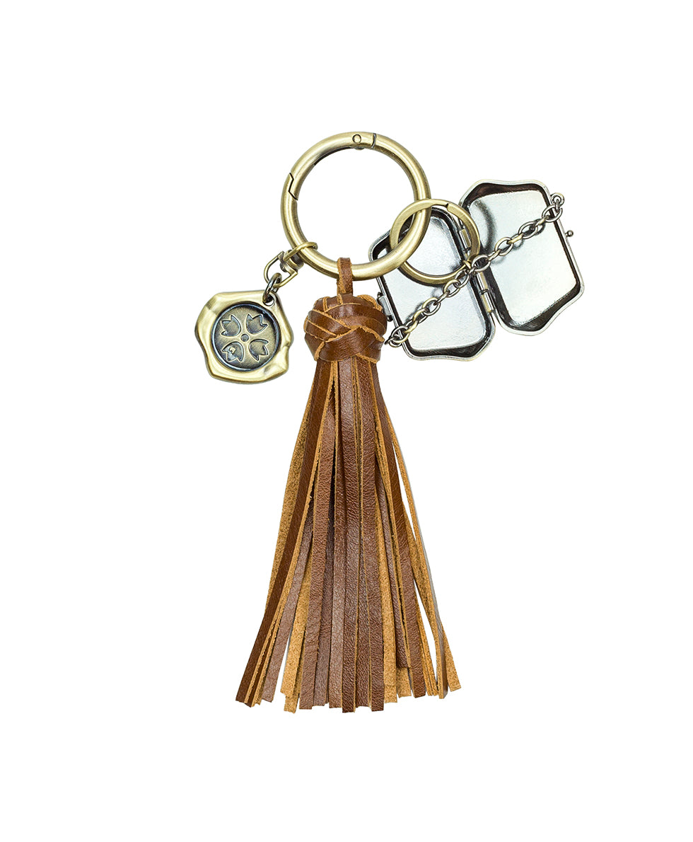 Female - Handbag Tassel Key Fob - cognac - by Patricia Nash - View 2 of 2