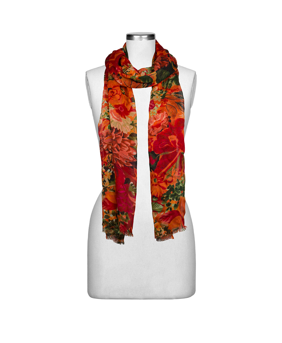 Scarf - Multi Floral - by Patricia Nash - View 4 of 4