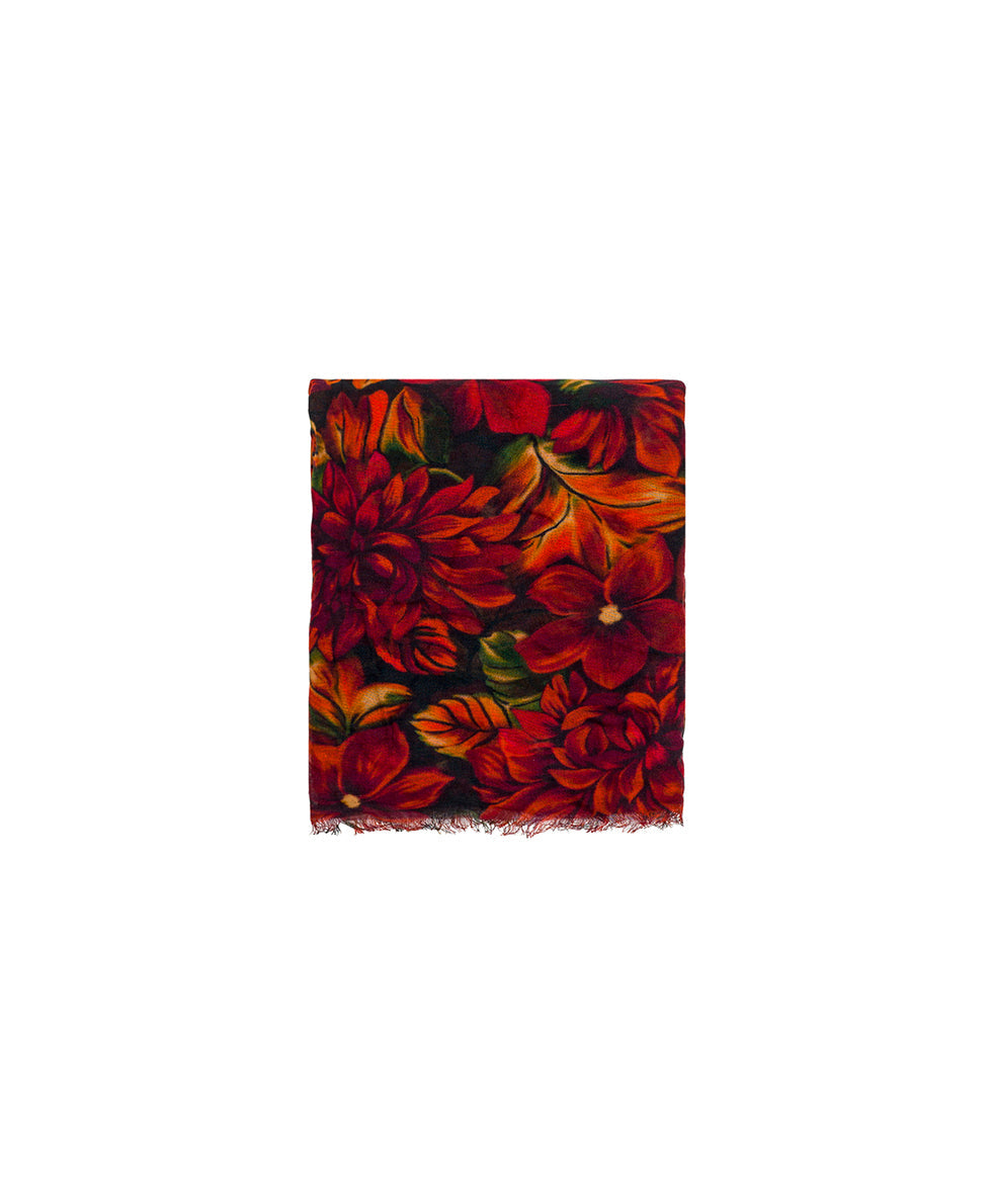 Scarf - English Rustic Mums - rustic mums - by Patricia Nash - View 2 of 4