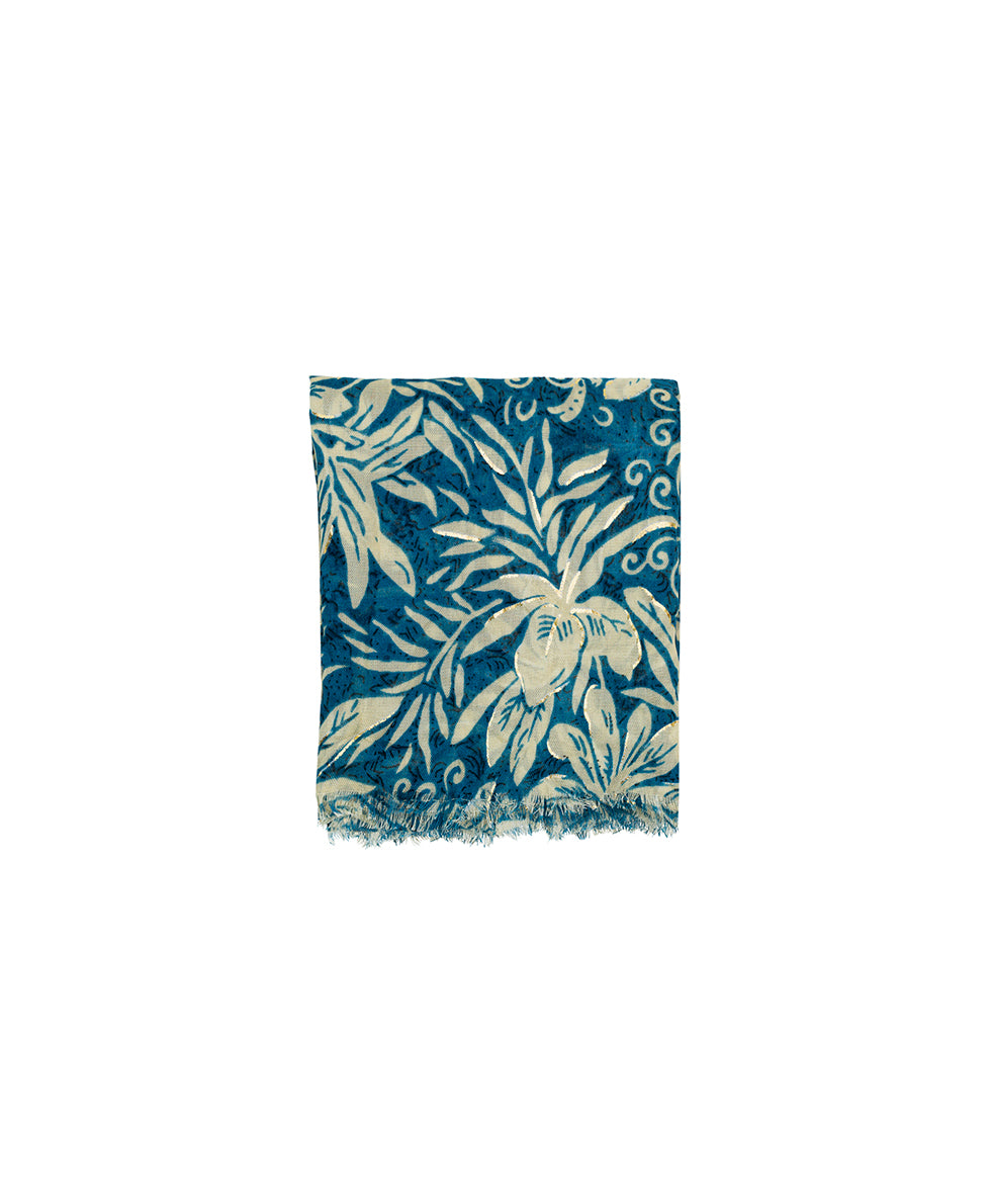 Female - Scarf - Greek Floral Print - greek floral print - by Patricia Nash - View 2 of 4
