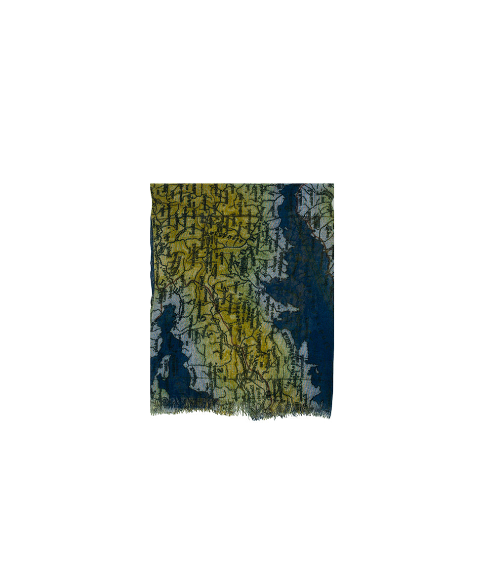Female - Scarf - Greek Map - greek map - by Patricia Nash - View 2 of 4