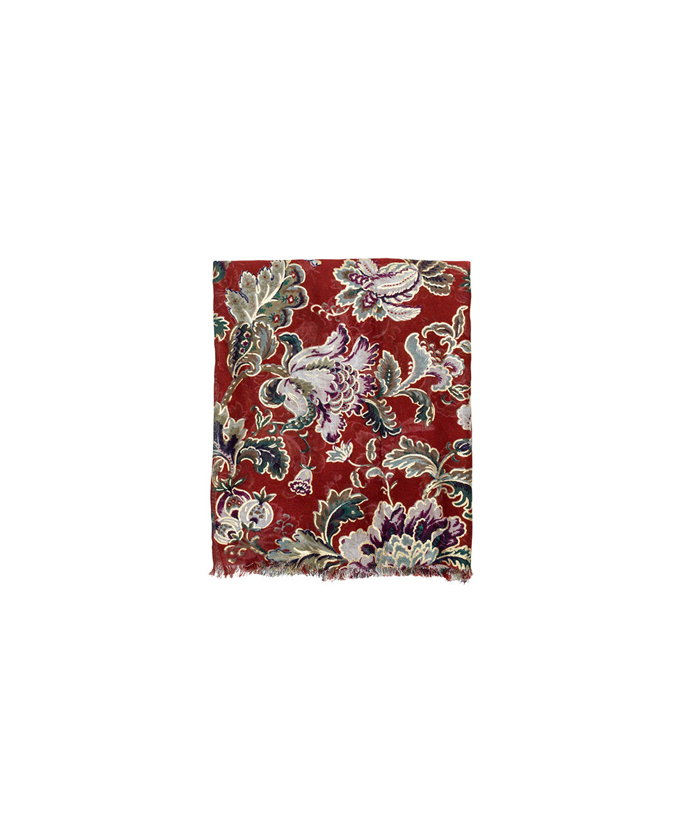 Female - Scarf - European Floral Tapestry - european floral tapestry - by Patricia Nash - View 2 of 4