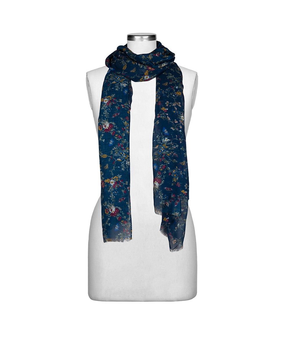 Female - Scarf - Butterfly Gardens - butterfly gardens - by Patricia Nash - View 3 of 6