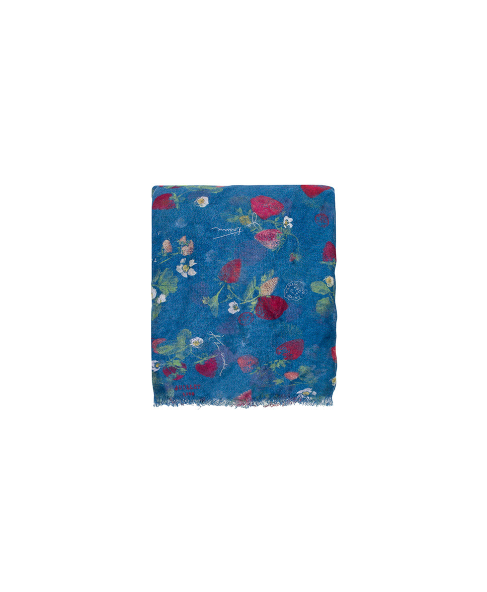 Female - Scarf - Parisian Strawberries - parchment strawberry - by Patricia Nash - View 2 of 12