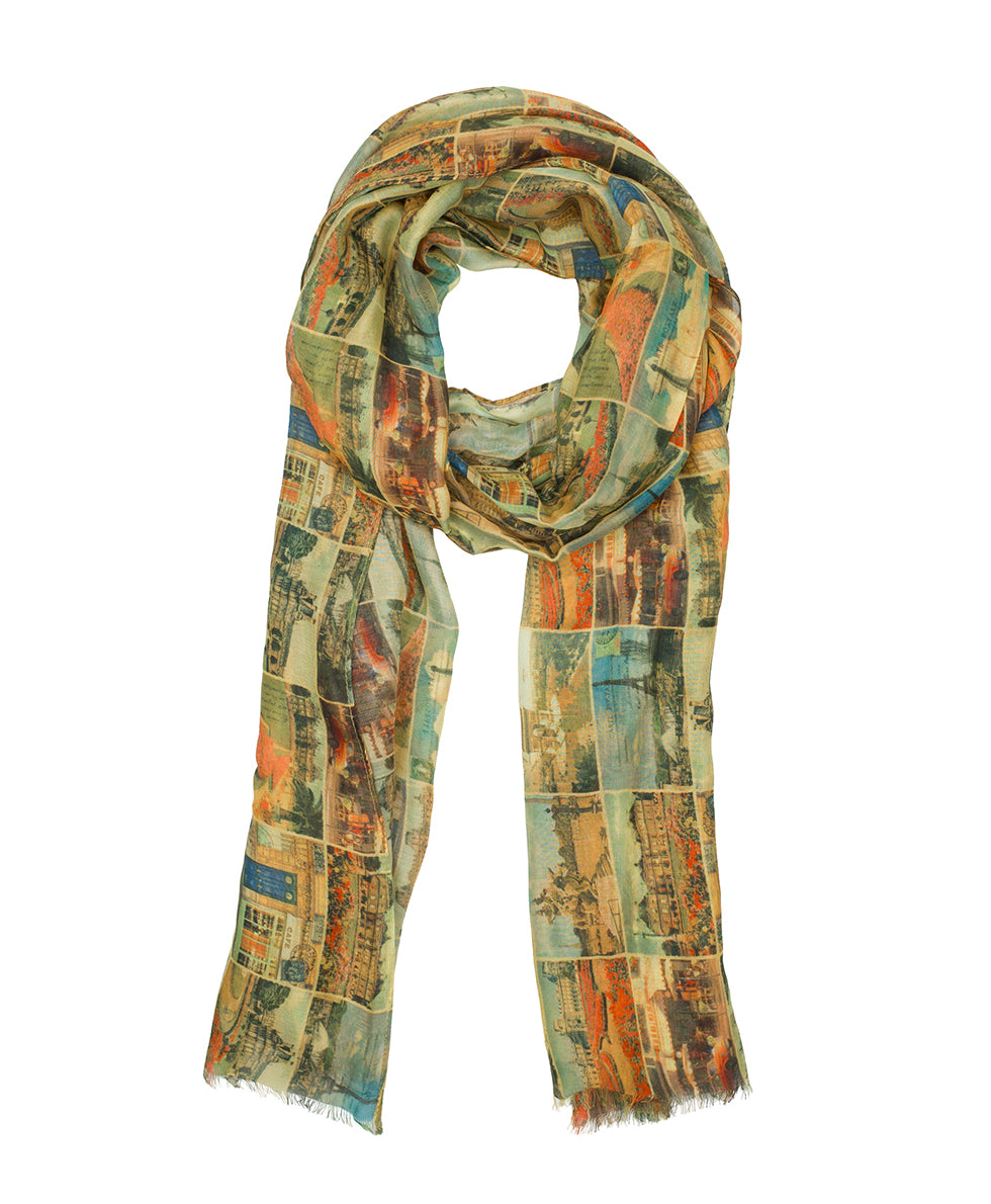 Female - Scarf - Postcards From Paris - postcards from paris - by Patricia Nash - View 1 of 4