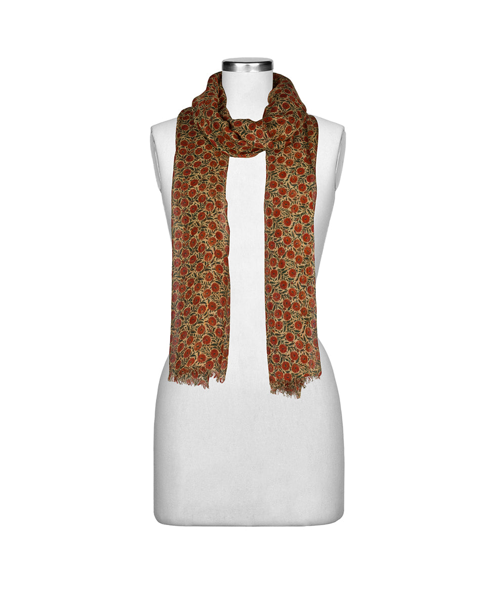 Female - Scarf | Scandi Antique | Scandi Antique Ochre - scandi antique ochre - by Patricia Nash - View 4 of 6
