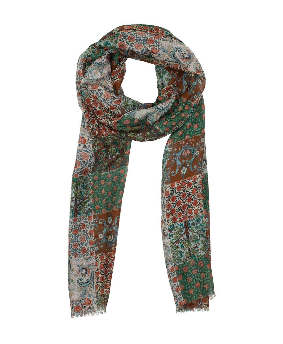 Female - Scarf | Nordic Patchwork Print | Nordic Patchwork - nordic patchwork - by Patricia Nash - View 2 of 3