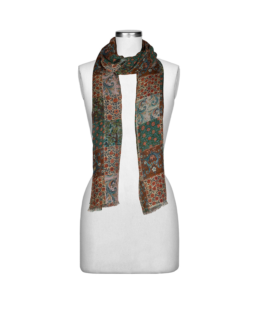 Female - Scarf | Nordic Patchwork | Nordic Patchwork - nordic patchwork - by Patricia Nash - View 4 of 4