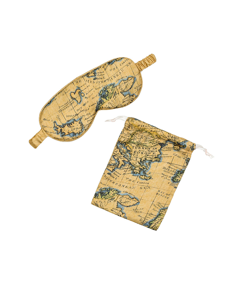 Eye Mask - European Map - by Patricia Nash - View 1 of 1